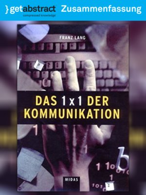 cover image of Das 1x1 der Kommunikation (Zusammenfassung)